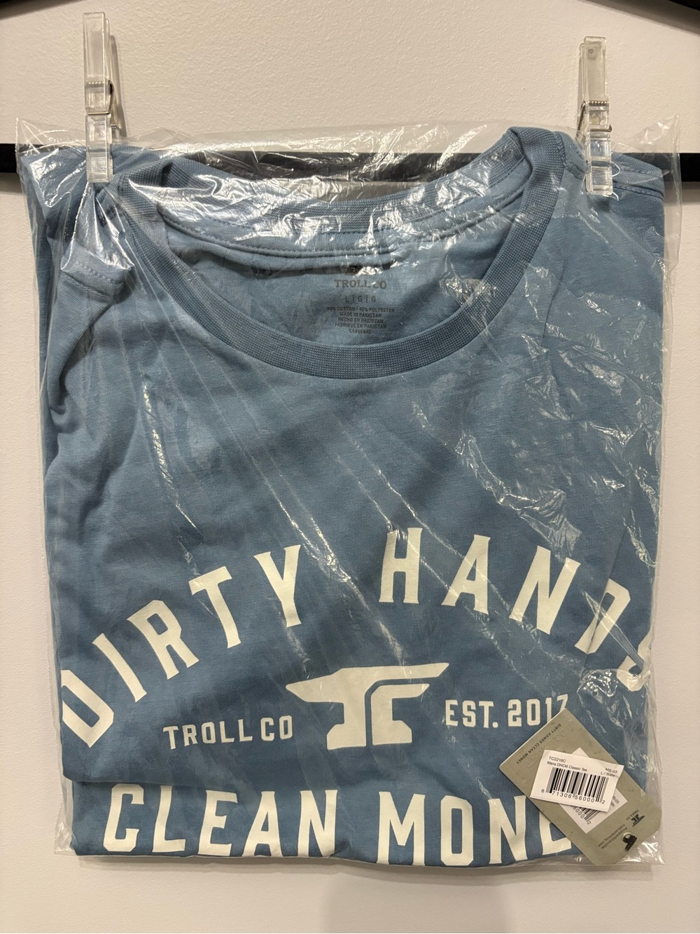 Dusty Blue Graphic Short Sleeve Tee